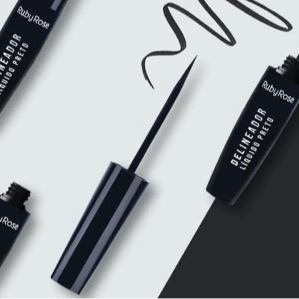 Delineador Líquido Preto Ruby Rose HB8406