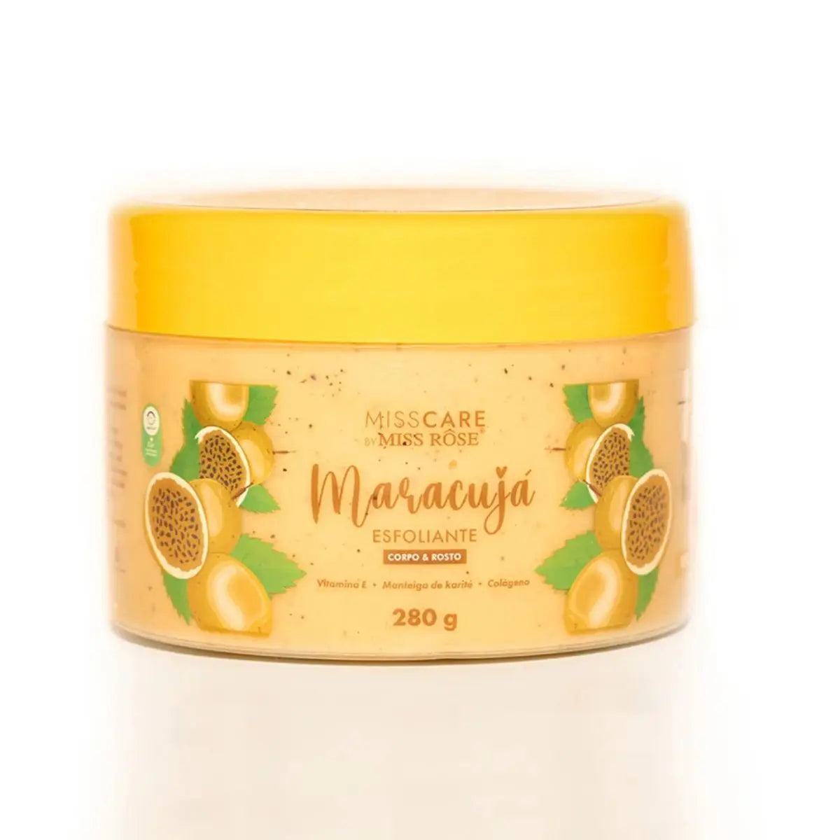 Esfoliante Corpo e Rosto Maracujá Miss Care - Renovação Potente e Colágeno 280g