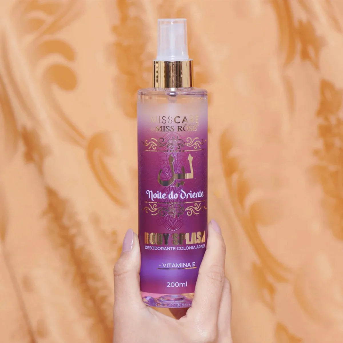 Body Splash Árabe Noite do Oriente Miss Rôse - Luxo e Sensualidade 200ml