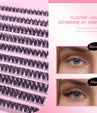 Kit Cílios Cluster 3D – 190 Peças com Cola e Selante