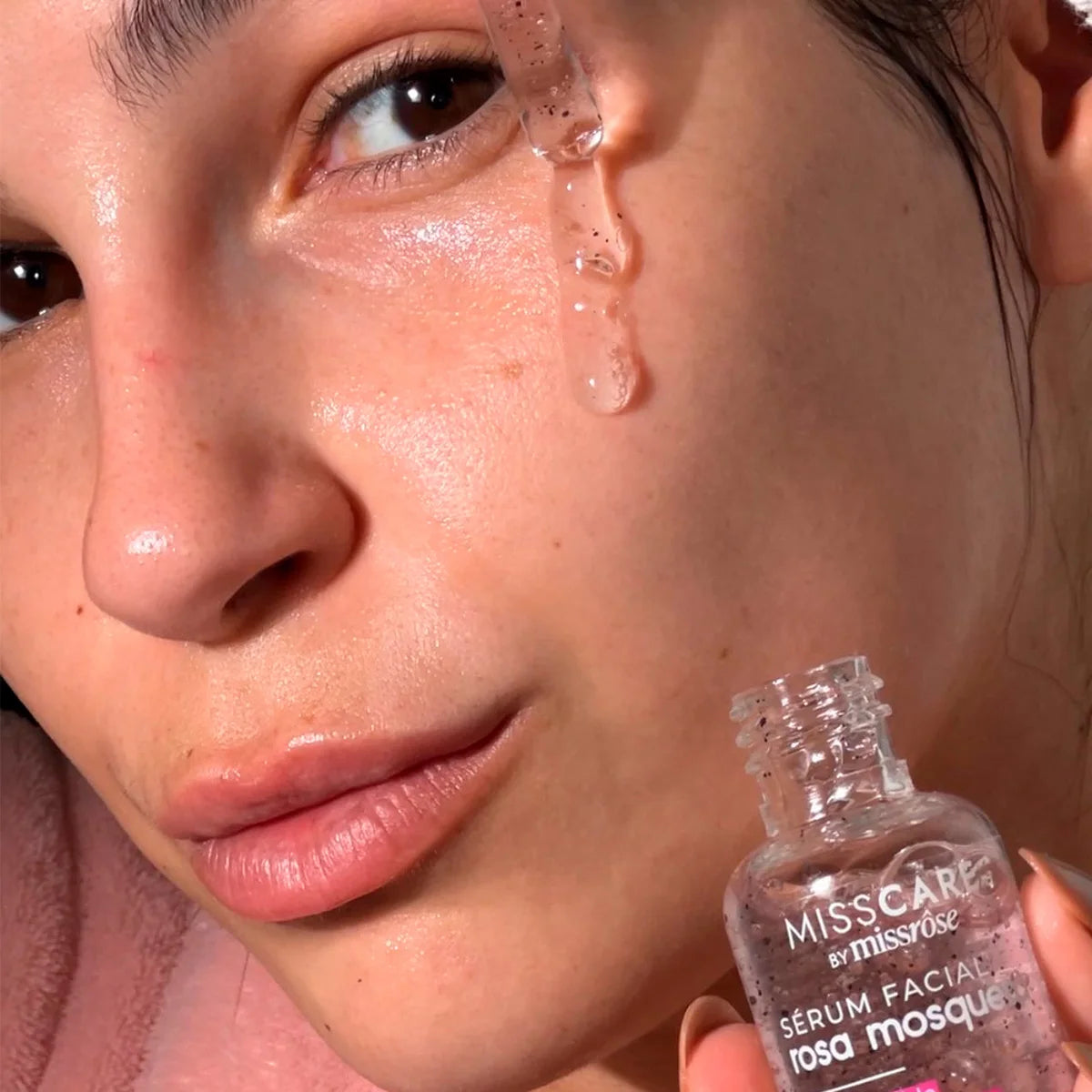 Sérum Facial Rosa Mosqueta Premium - Hidratação, Firmeza e Brilho 30ml