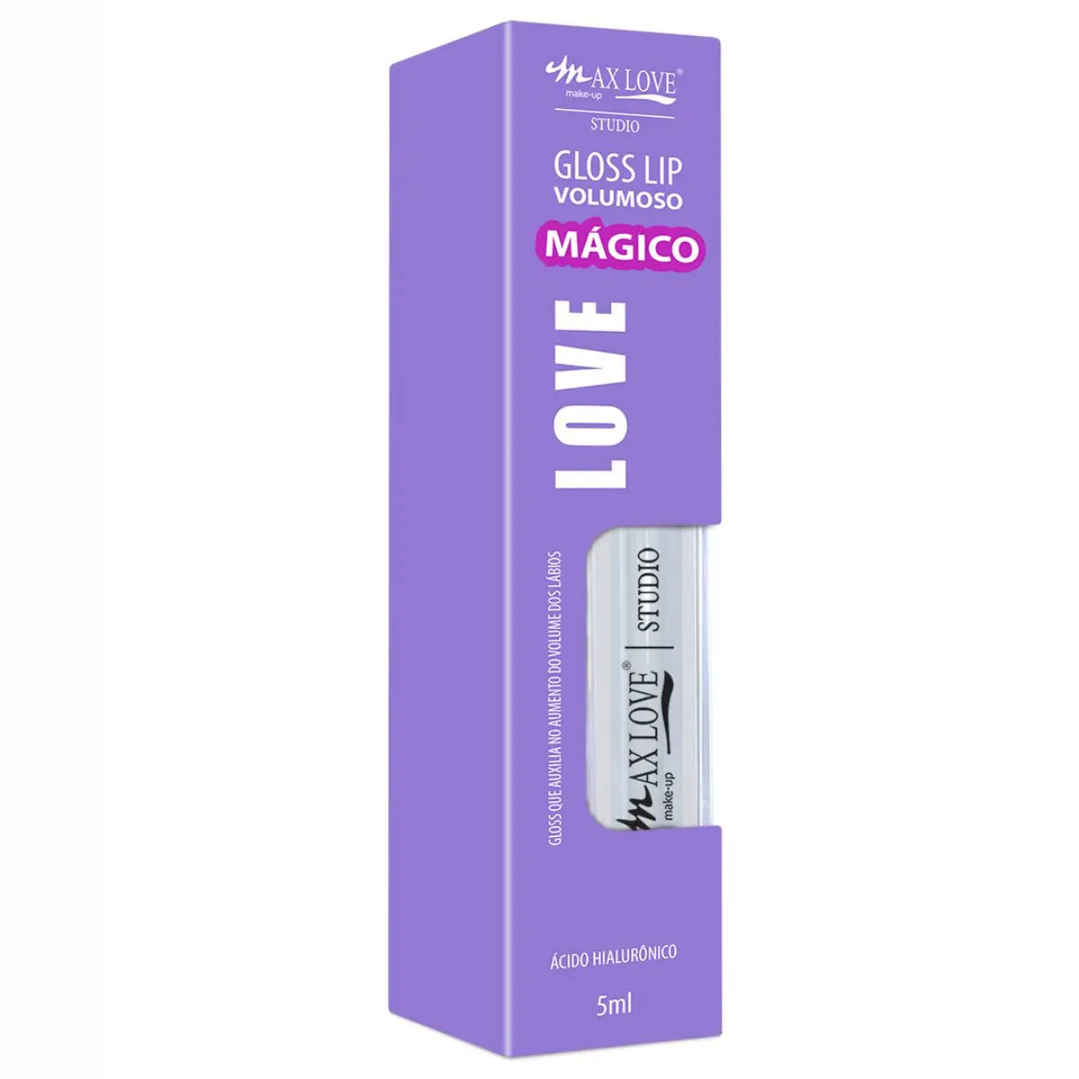 Gloss Lip Volumoso Mágico Max Love - Aumento de Volume e Cor Personalizada 5ml