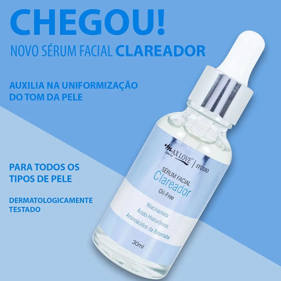 Sérum Facial Clareador Max Love - Uniformizador com Niacinamida e Hialurônico