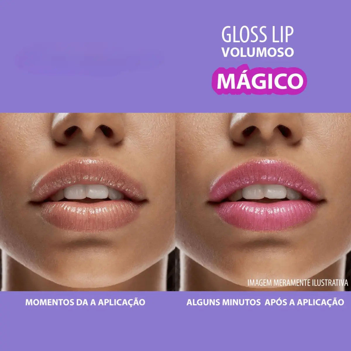 Gloss Lip Volumoso Mágico Max Love - Aumento de Volume e Cor Personalizada 5ml