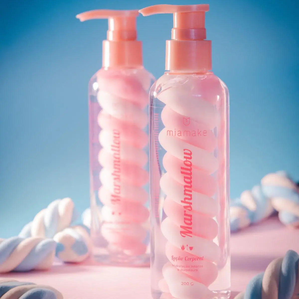 Loção Hidratante Corporal Marshmallow Mia Make - Hidratação e Perfume Doce 200g