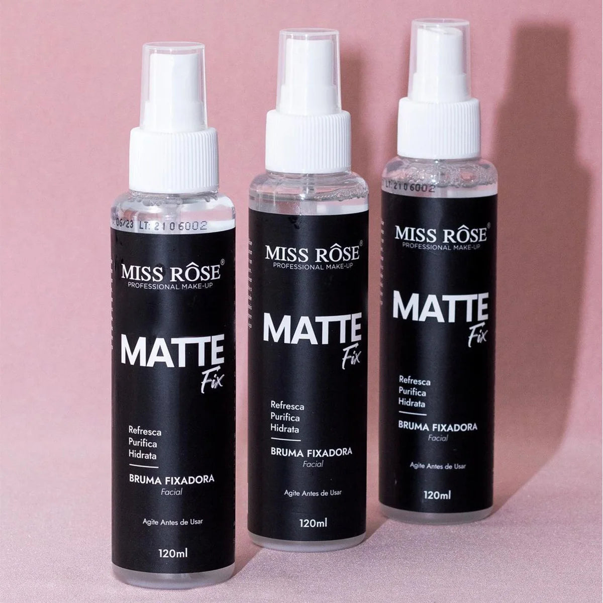 Bruma Fixadora Matte Fix Miss Rôse - Fixação Intensa e Hidratação 120ml