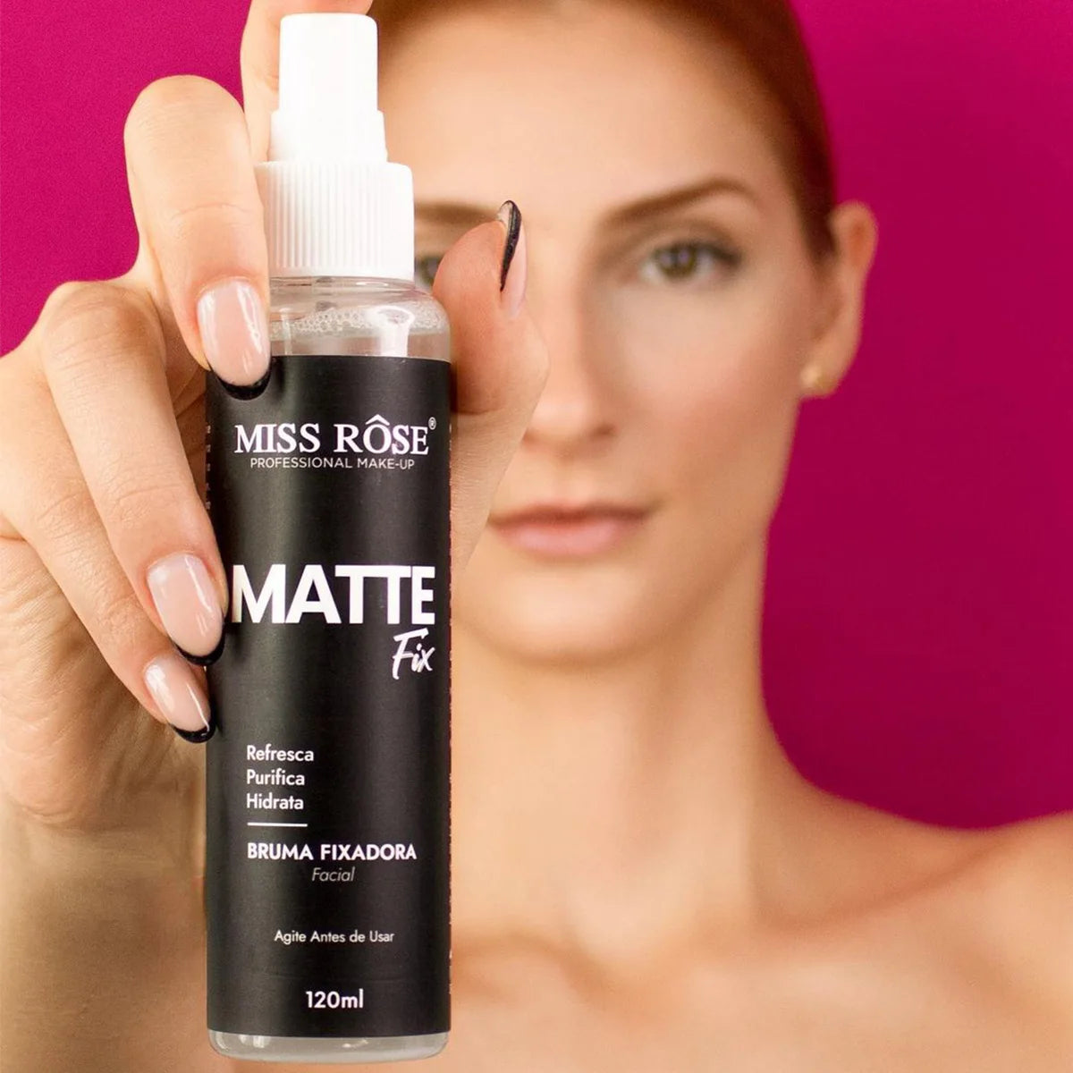 Bruma Fixadora Matte Fix Miss Rôse - Fixação Intensa e Hidratação 120ml