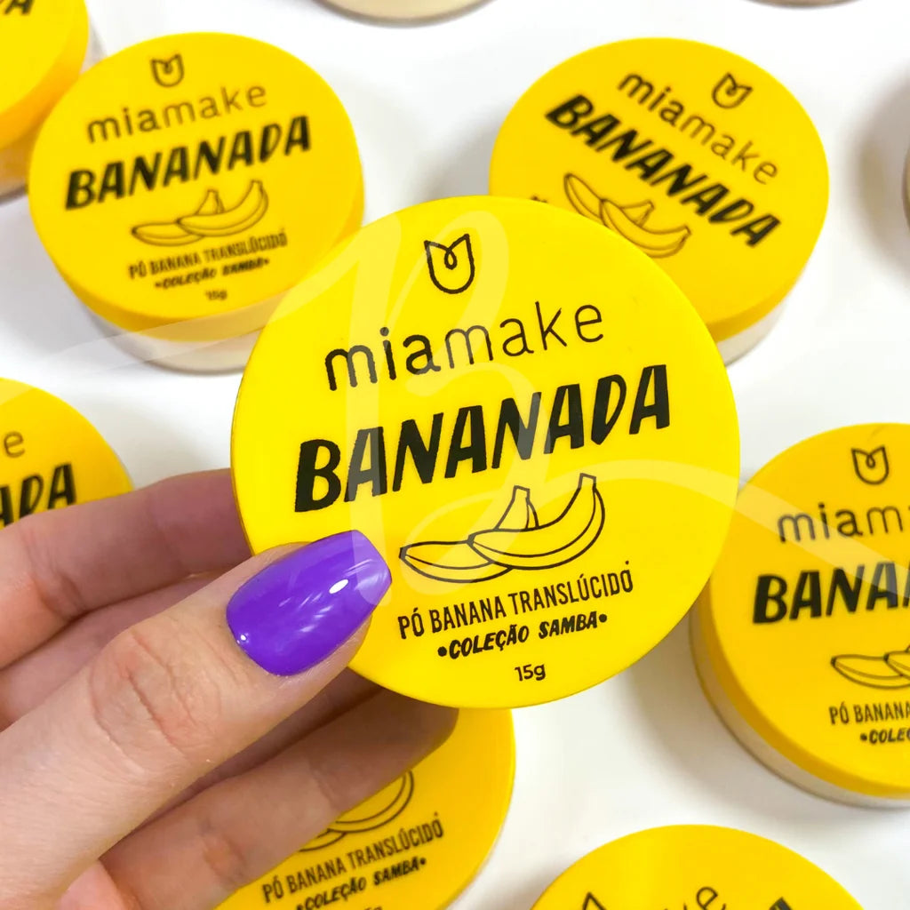 Pó Banana Translúcido Coleção Samba Mia Make 15g