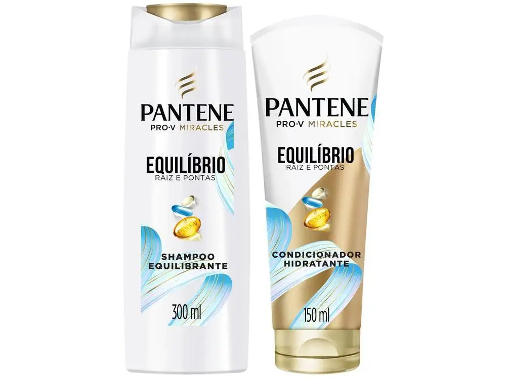 Kit Pantene Equilíbrio Raiz e Pontas - Shampoo + Condicionador (Óleo de Baobá)