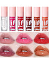 Kit Gloss Labial Jelly Shine – 6 Óleos Labiais Hidratantes com Brilho de Água
