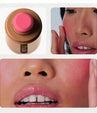 Blush & Lip Tint Stick 2 em 1 – Bastão Cremoso para Bochechas e Lábios